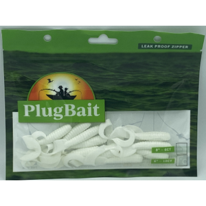 PlugBait 4" - 10 Count Bag White