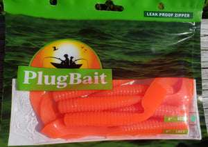 PlugBait 8" - 6 Count Sea Robin/Orange Bag