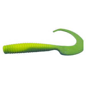 PlugBait 8" - 6 Count Blue/Chartreuse Bag
