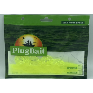 PlugBait 4" - 10 Count Translucent Chartreuse Bag